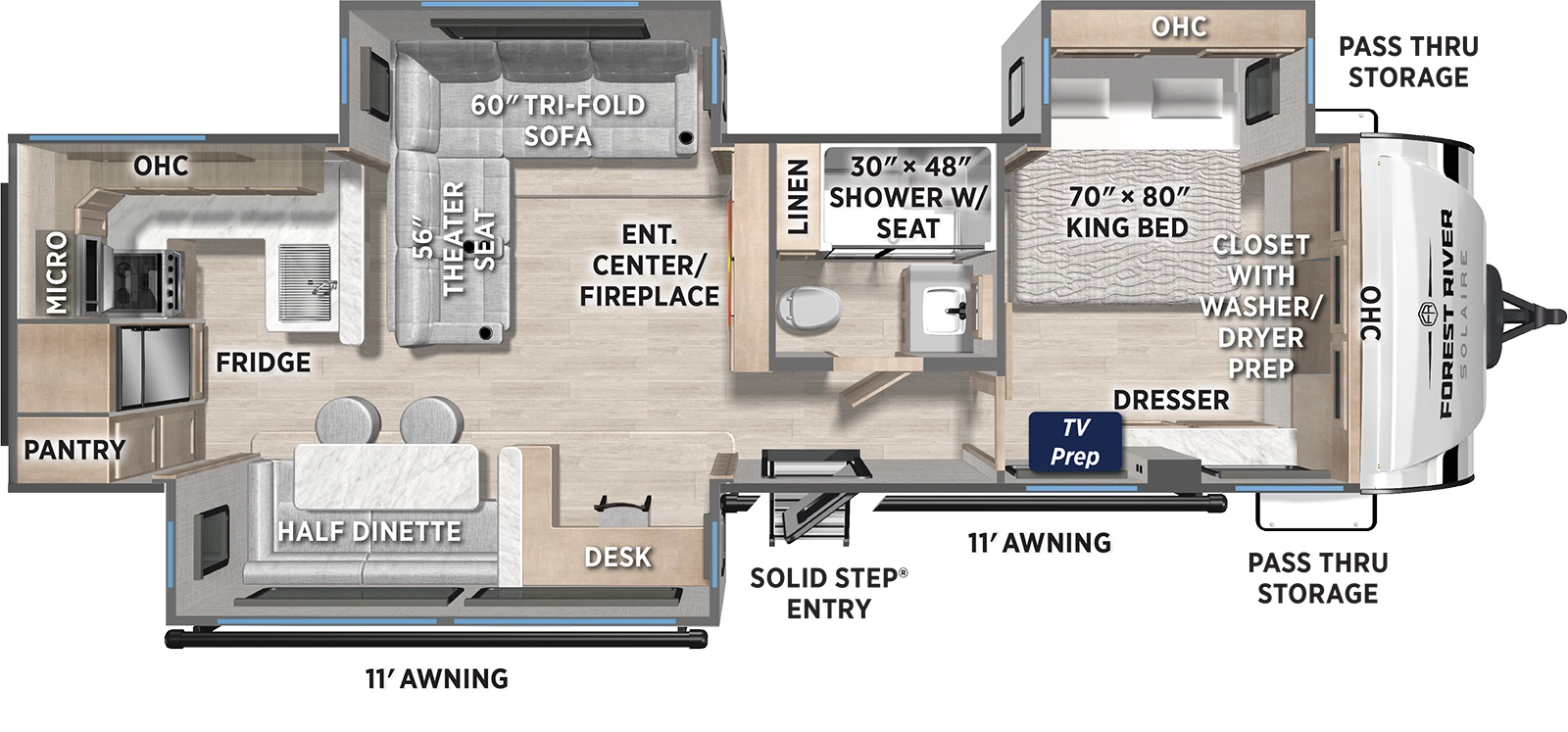Solaire 3070RKLS Floorplan